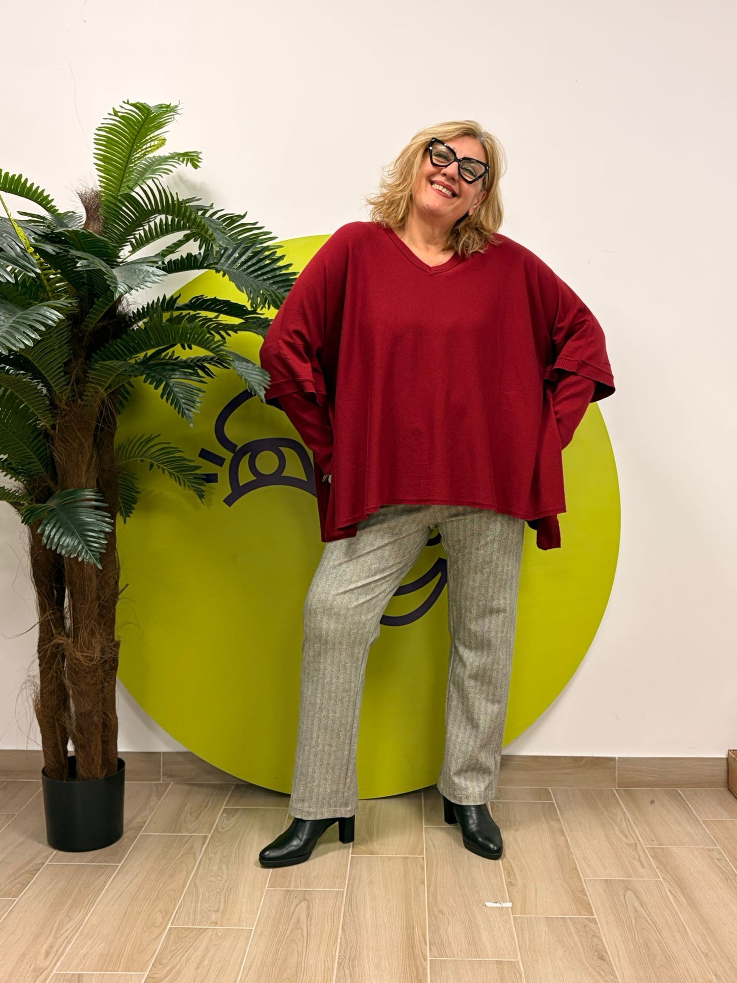 Kimono scollo V manicotti