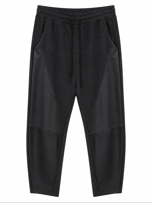 Pantalone inserti ecopelle
