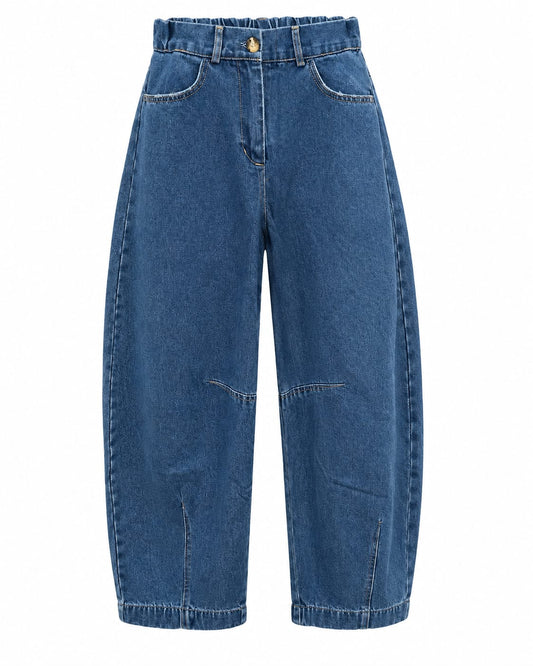 Longline Barrel Jeans