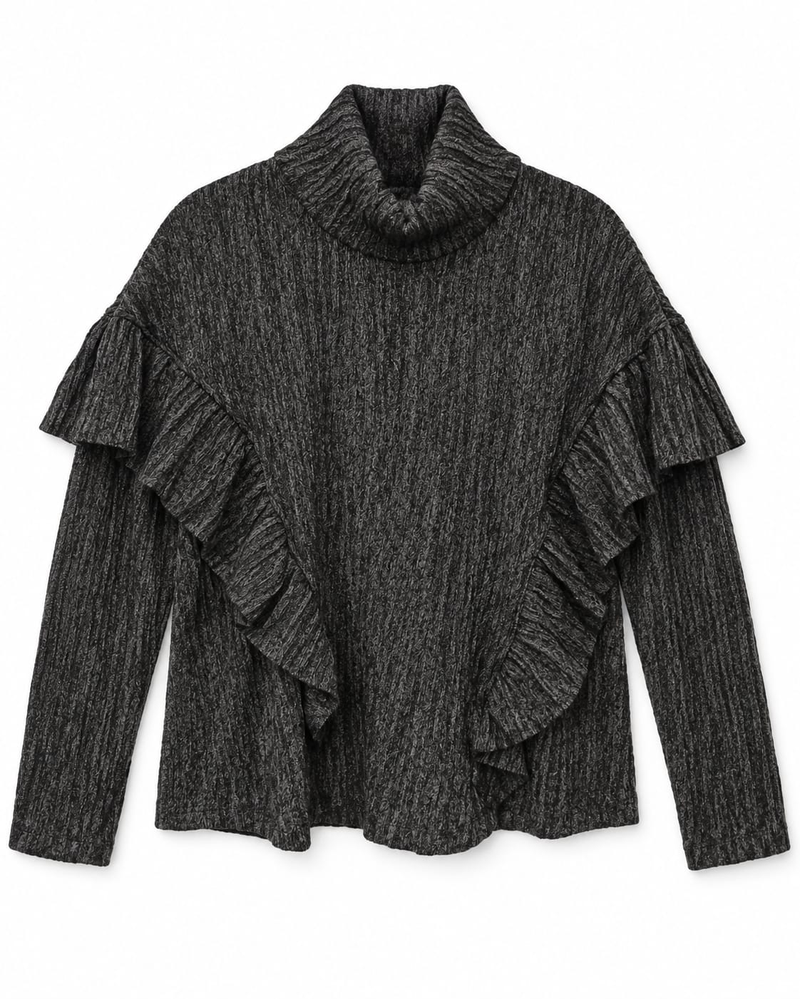 Urban Heater Knit Retro Ruffle