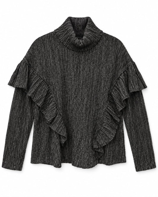 Urban Heater Knit Retro Ruffle