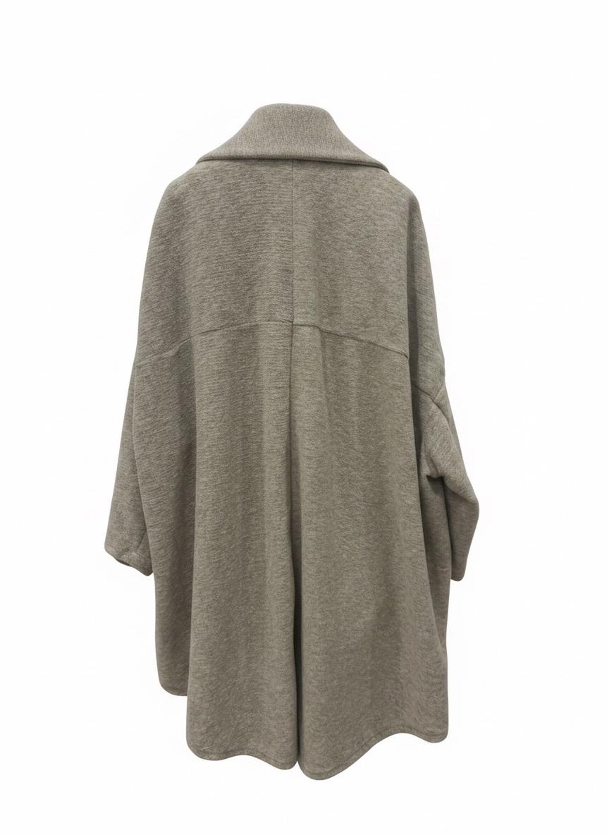 Cappotto midi asimmetrico