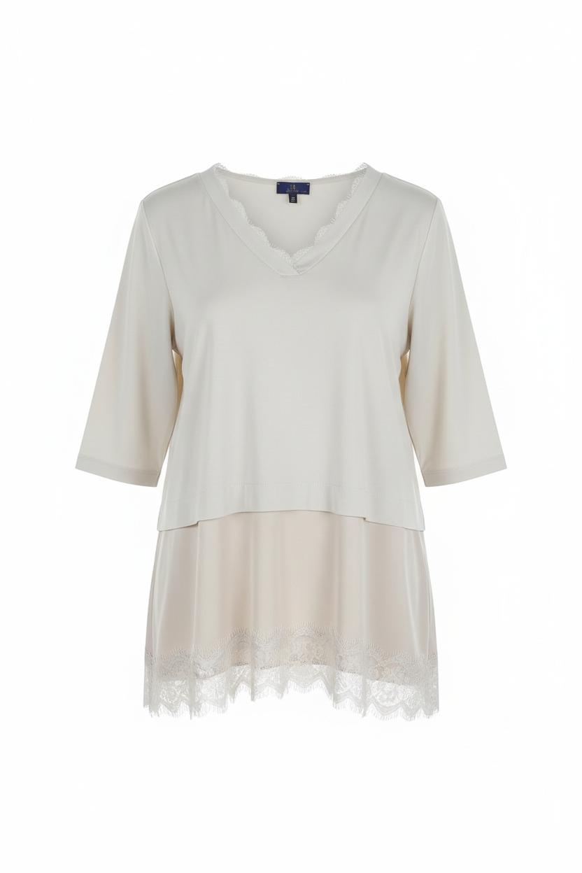 Casacca doppio strato con pizzo
