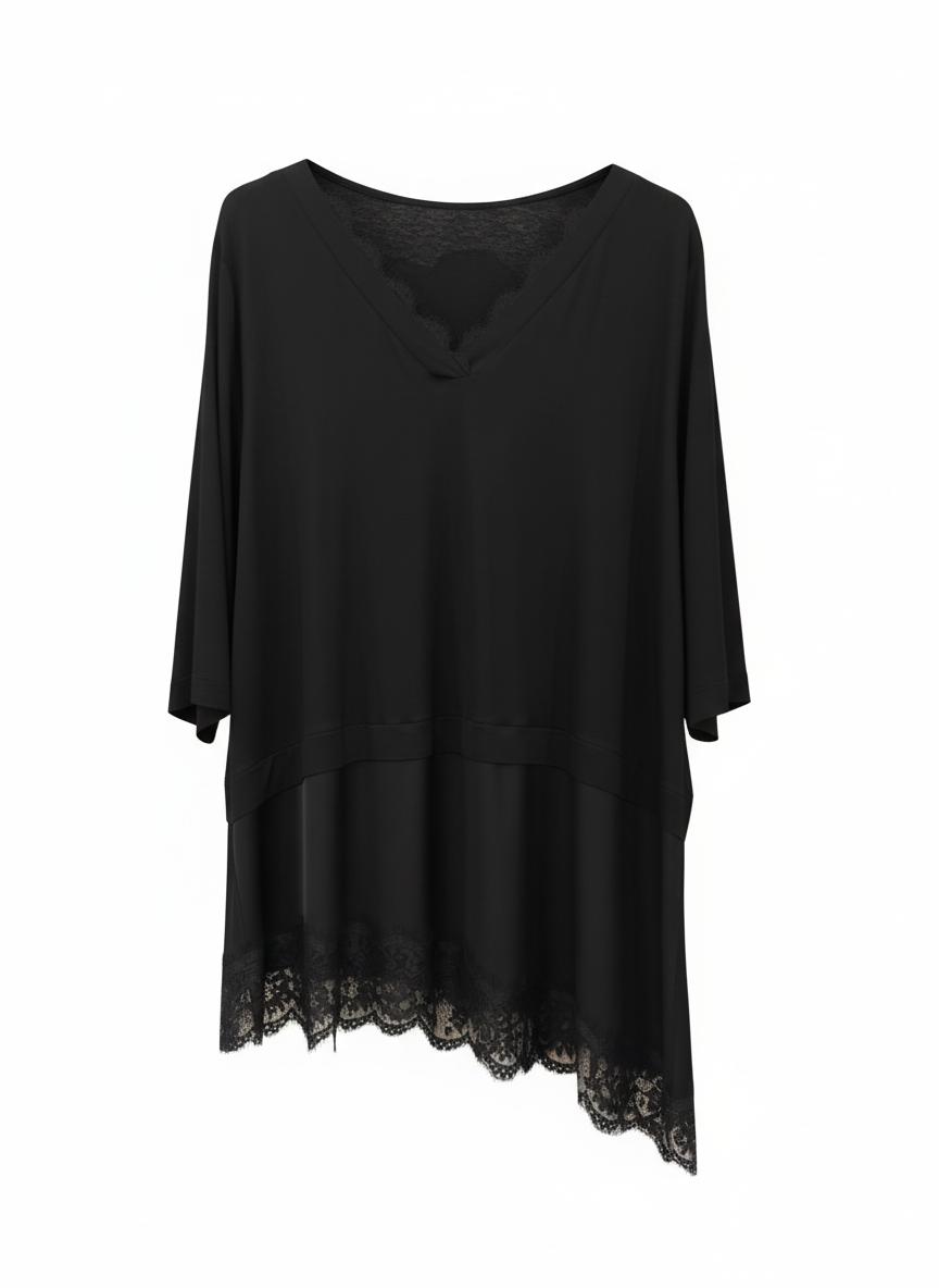 Casacca doppio strato con pizzo