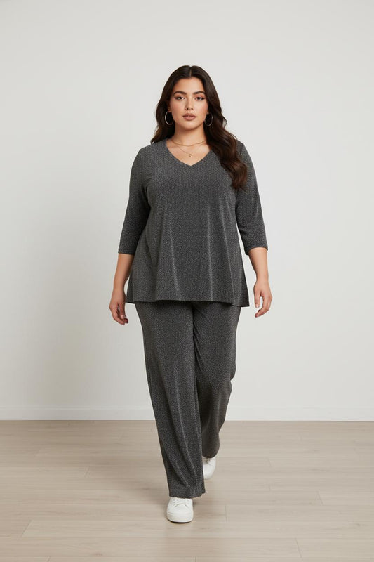 Completo il lurex grigio