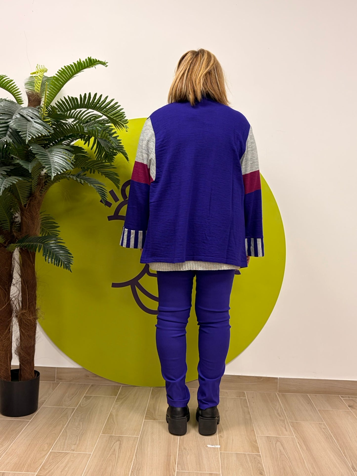 Cardigan a tre colori