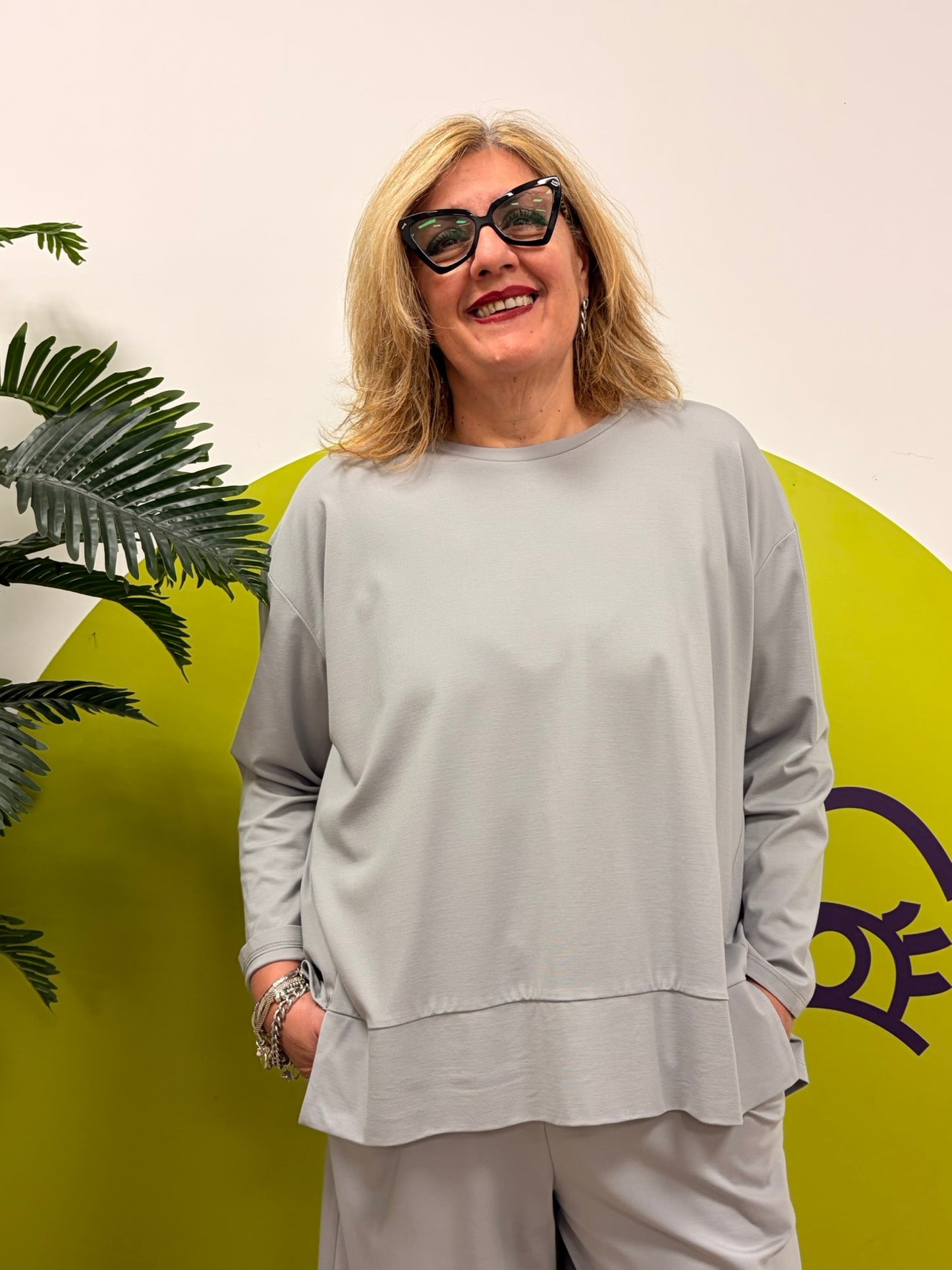 Maglia basica scollo tondo