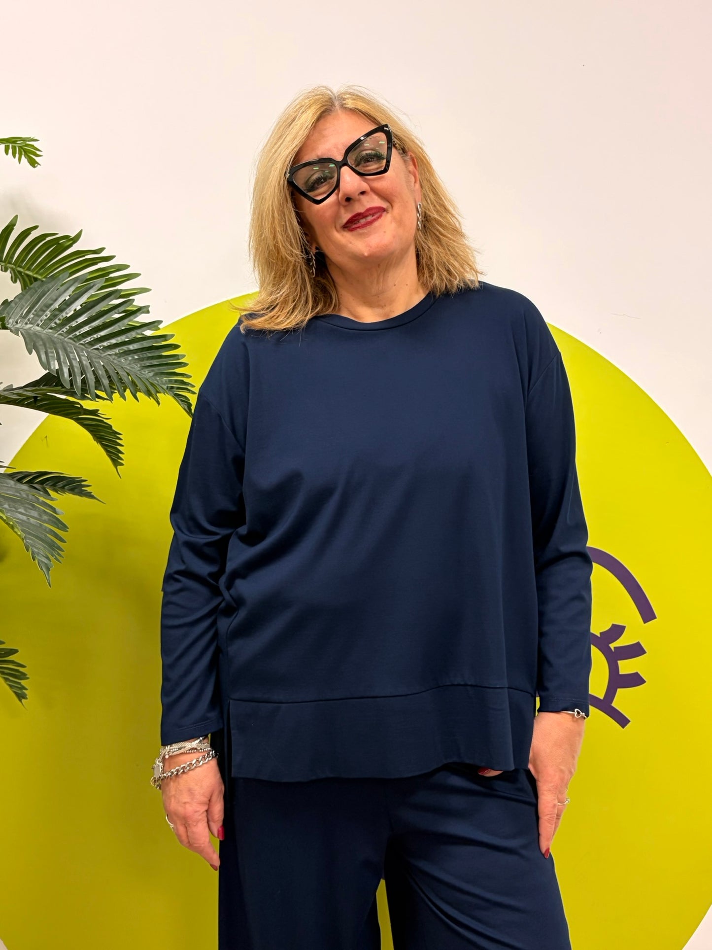 Maglia basica scollo tondo