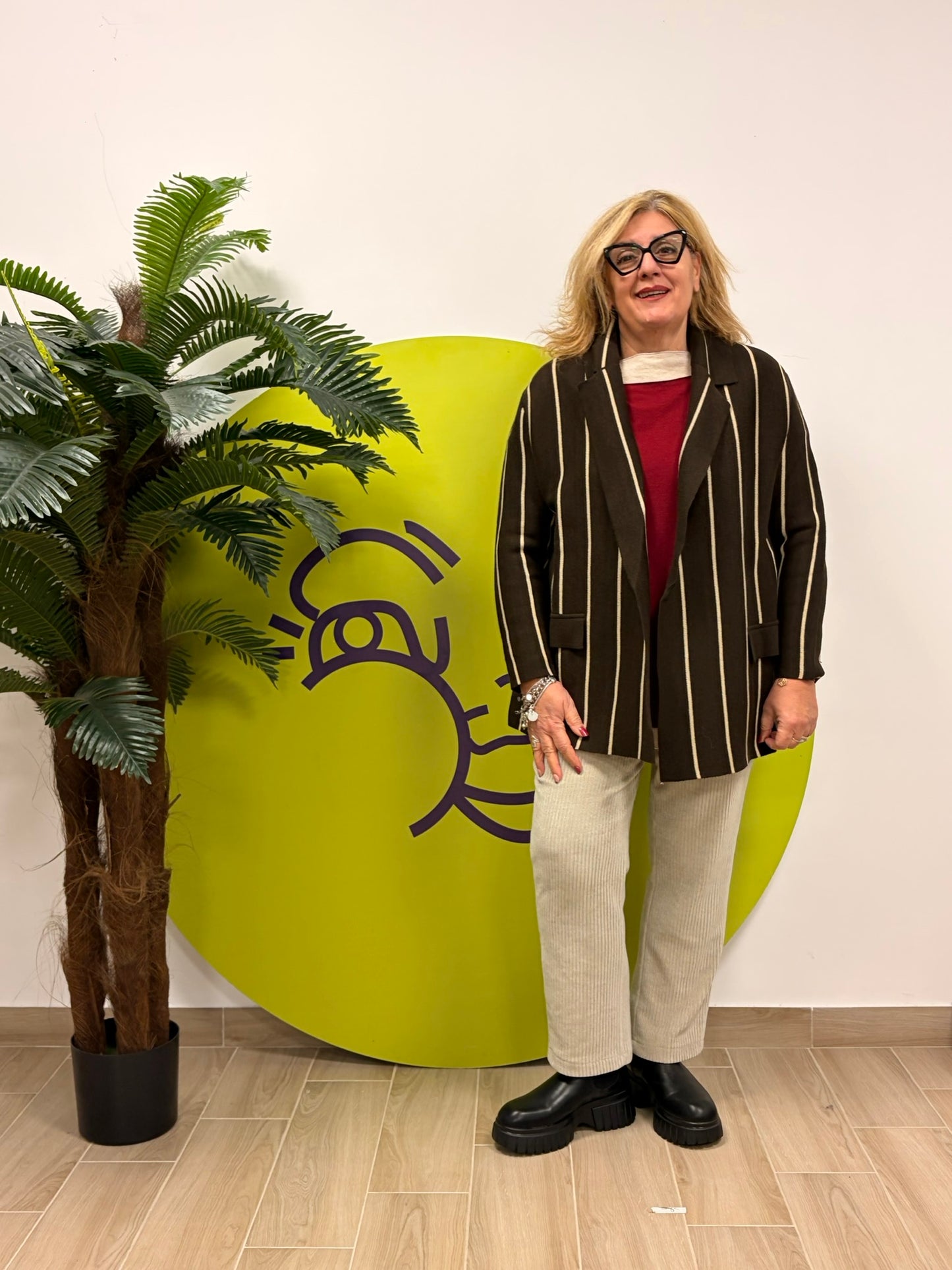 Giacca righe verticali