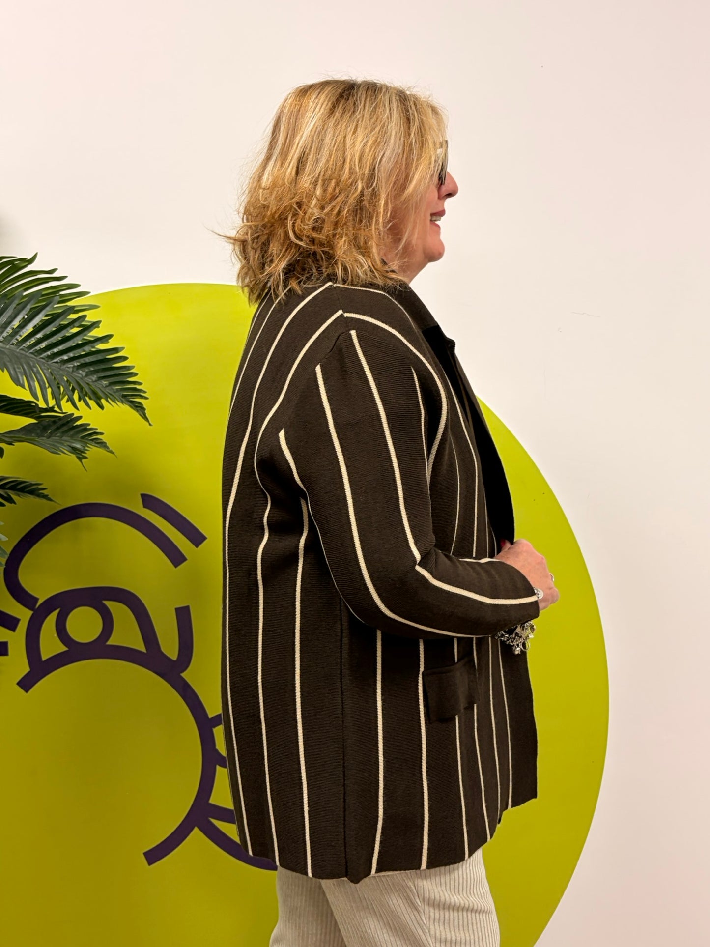 Giacca righe verticali