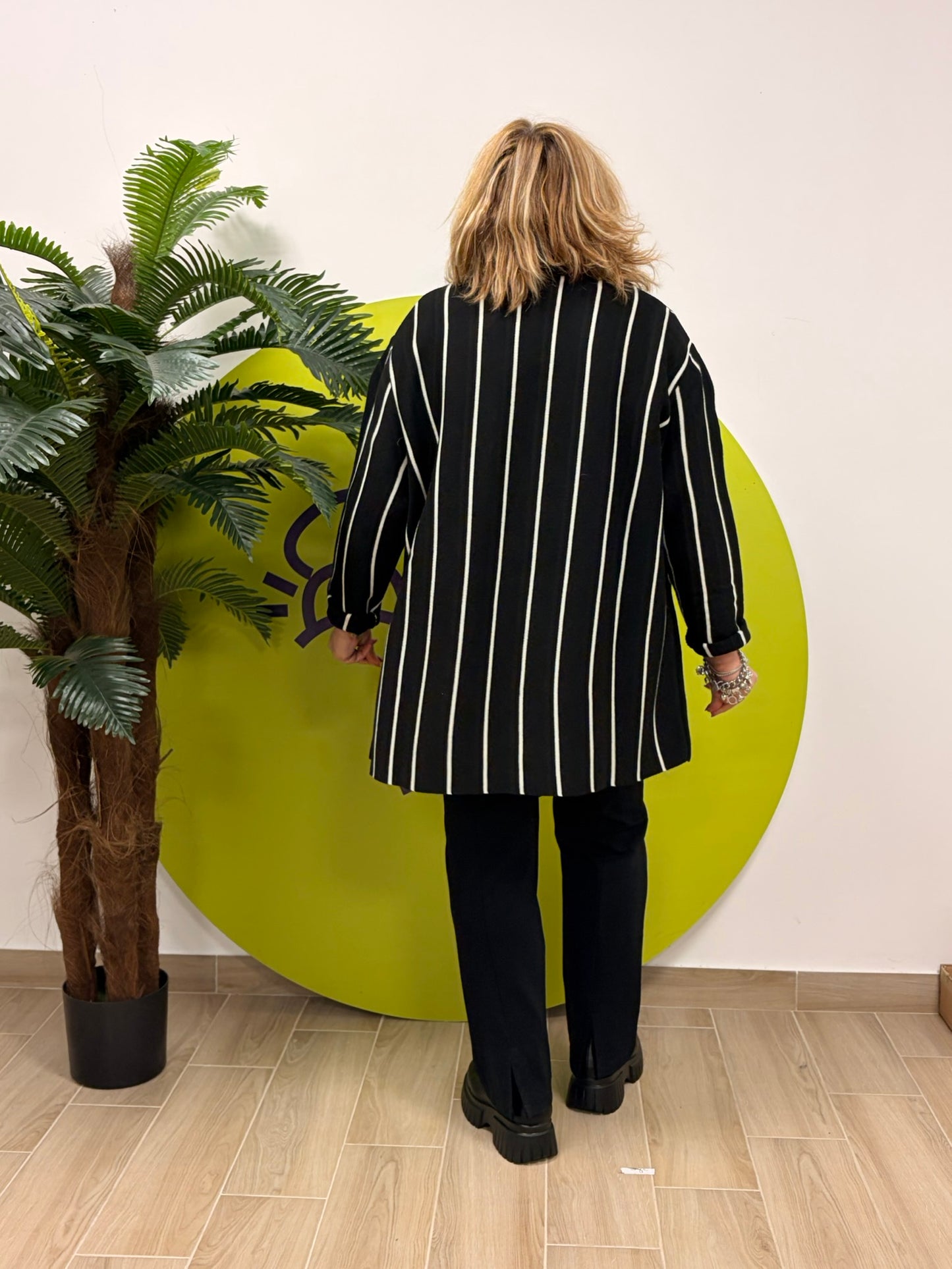 Giacca righe verticali