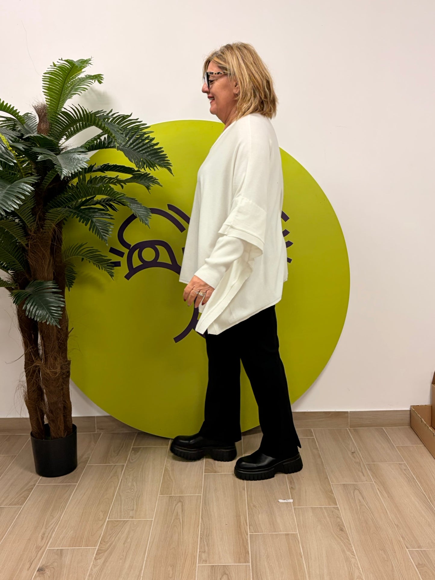 Kimono scollo V manicotti