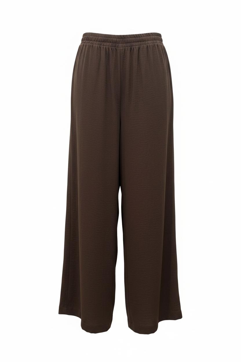 Pantalone largo goffrato
