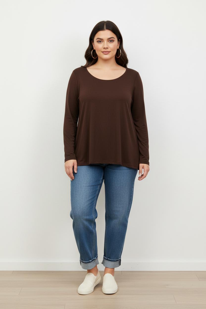 Maglia basica scollo tondo