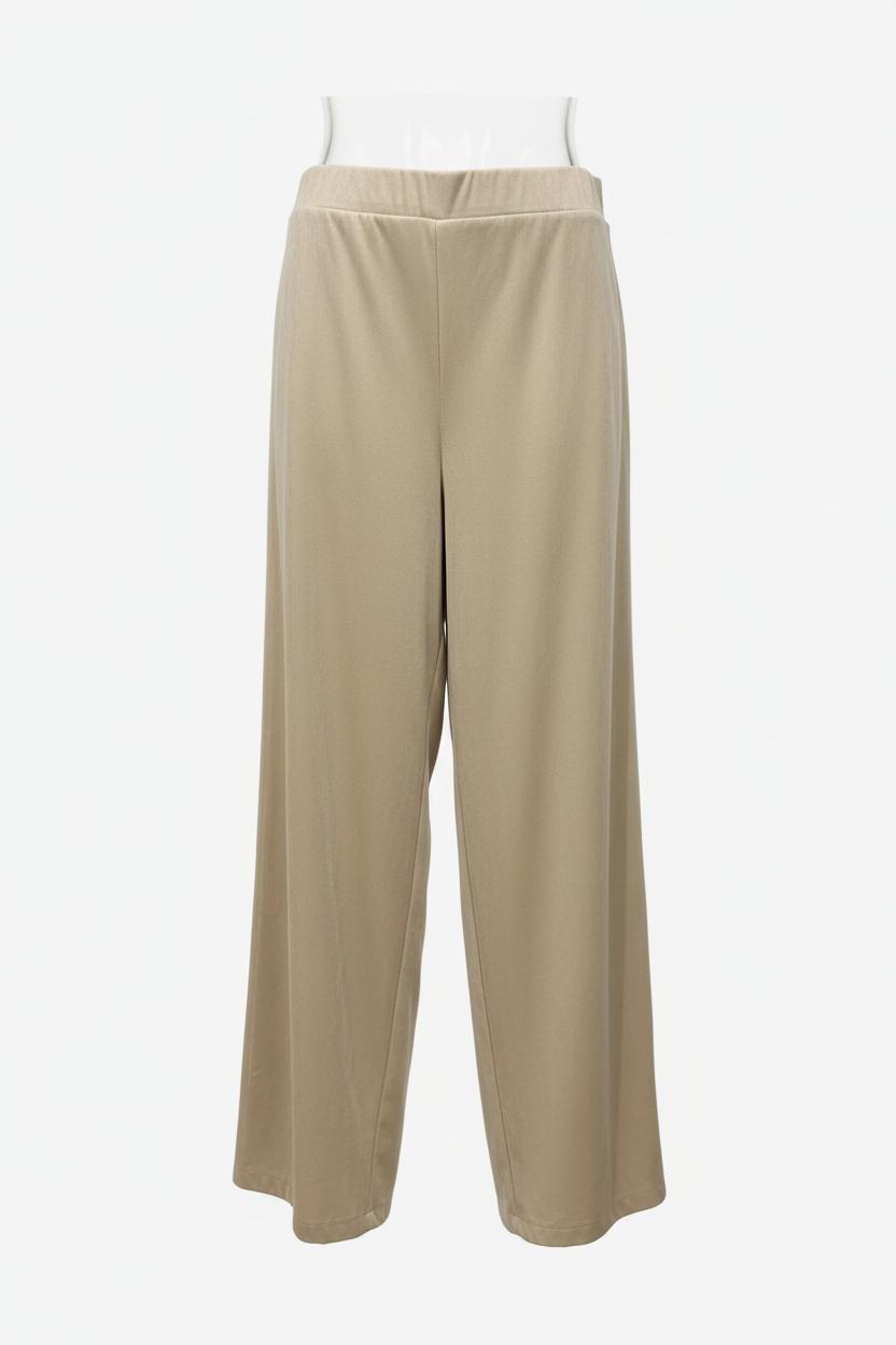 Pantalone Scamosciato Gamba Comoda
