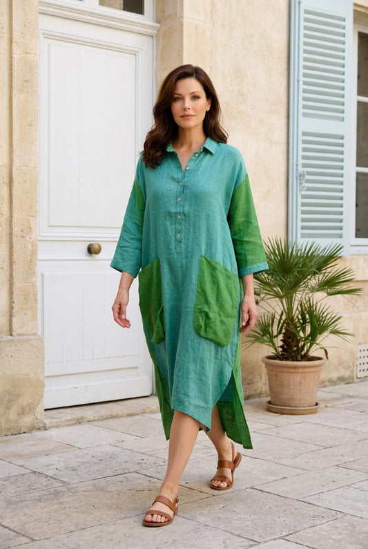 Abito camicione tropical