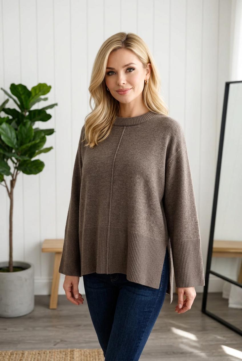 Maglione bottoni retro