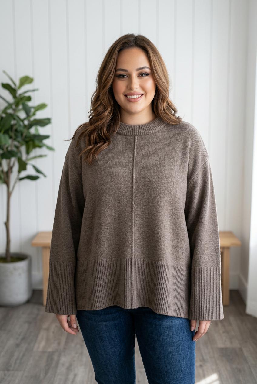 Maglione bottoni retro