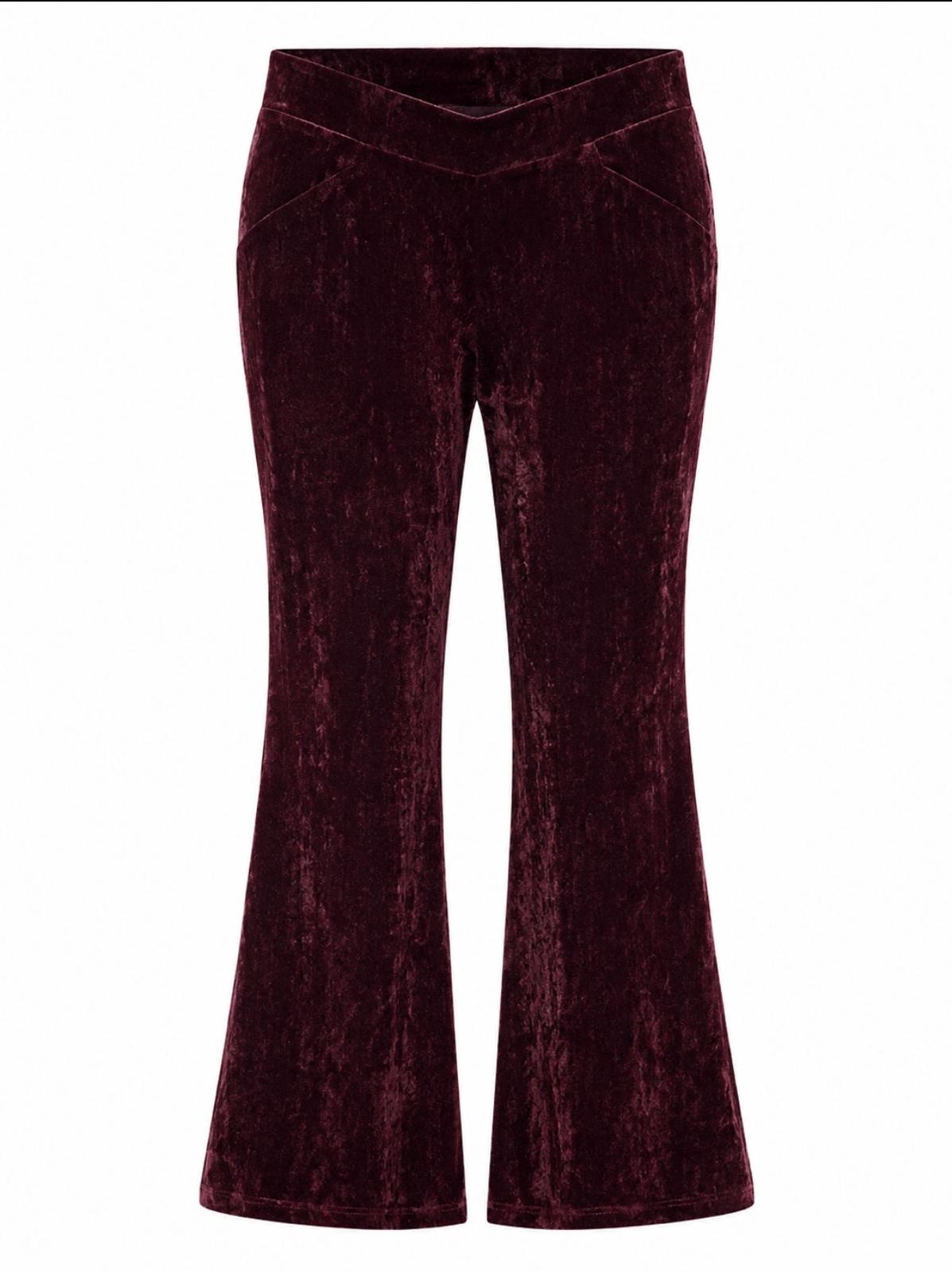 Pantalone zampa velluto