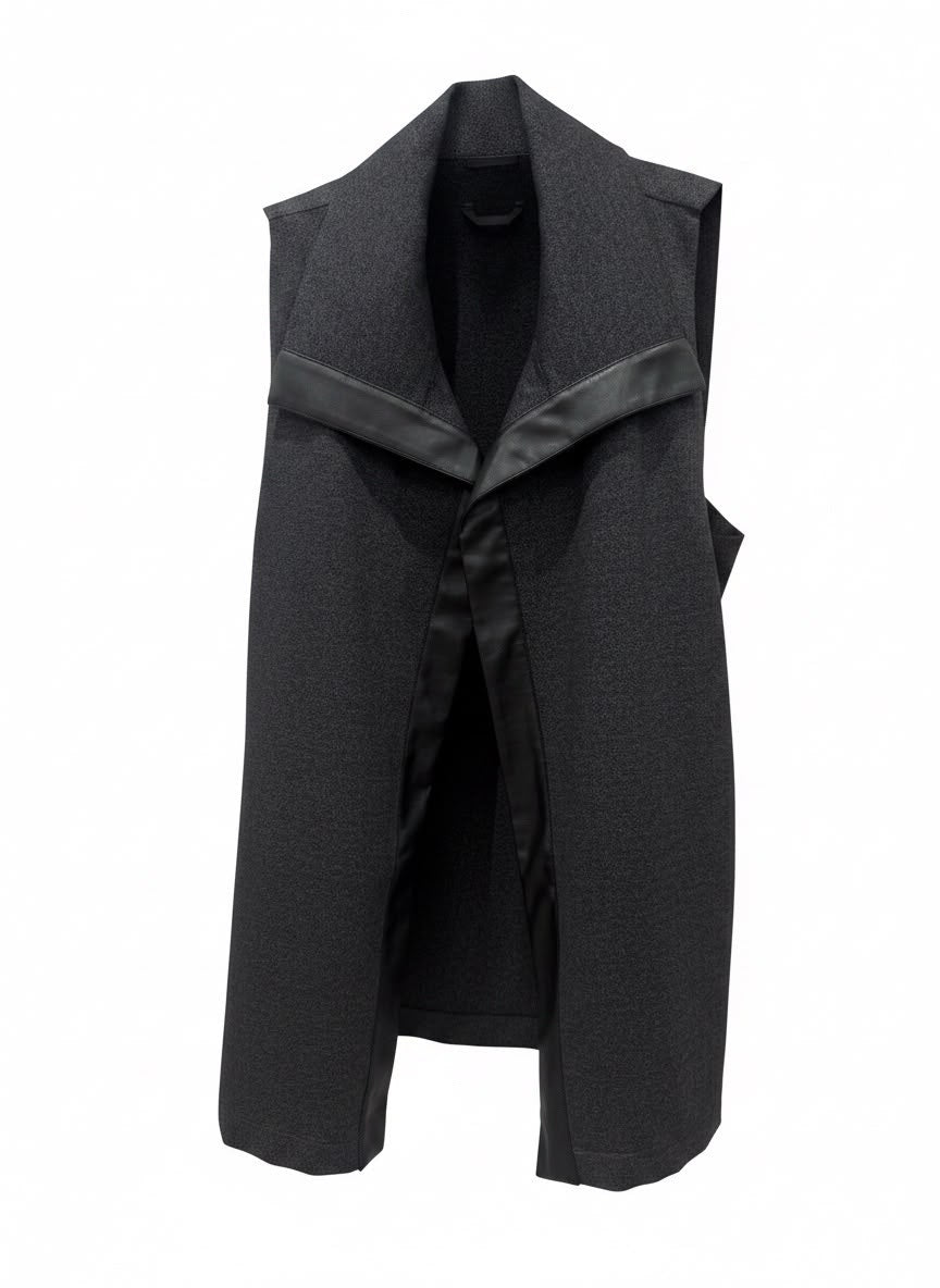 Gilet rifiniture ecopelle