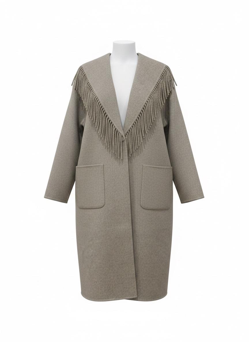 Cappotto frange
