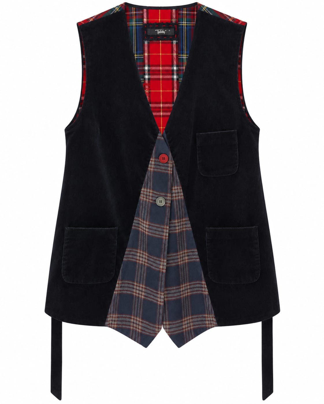 Gilet Scozzese Patchwork