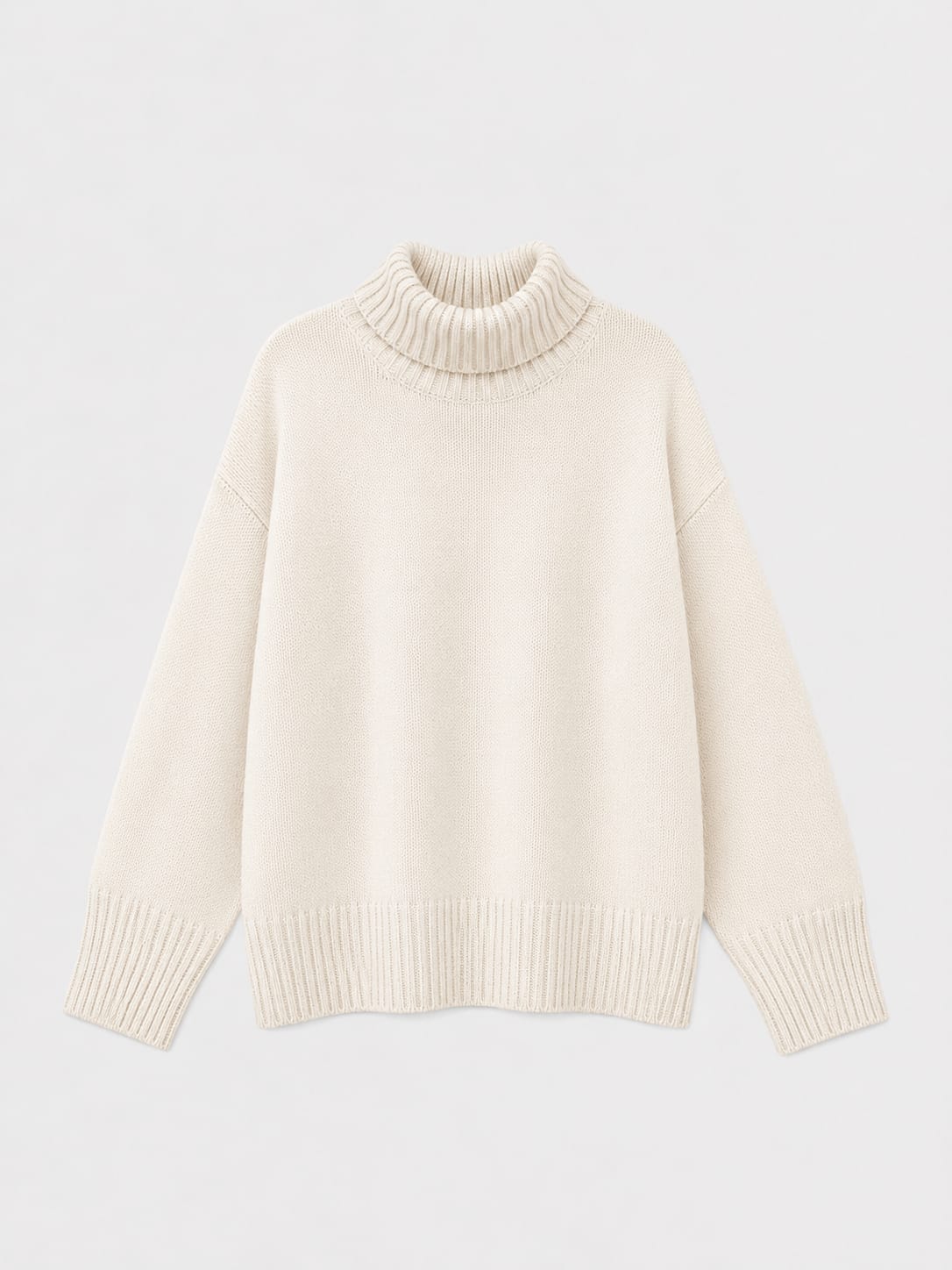 Maglia Scatola Collo Alto Spacchi