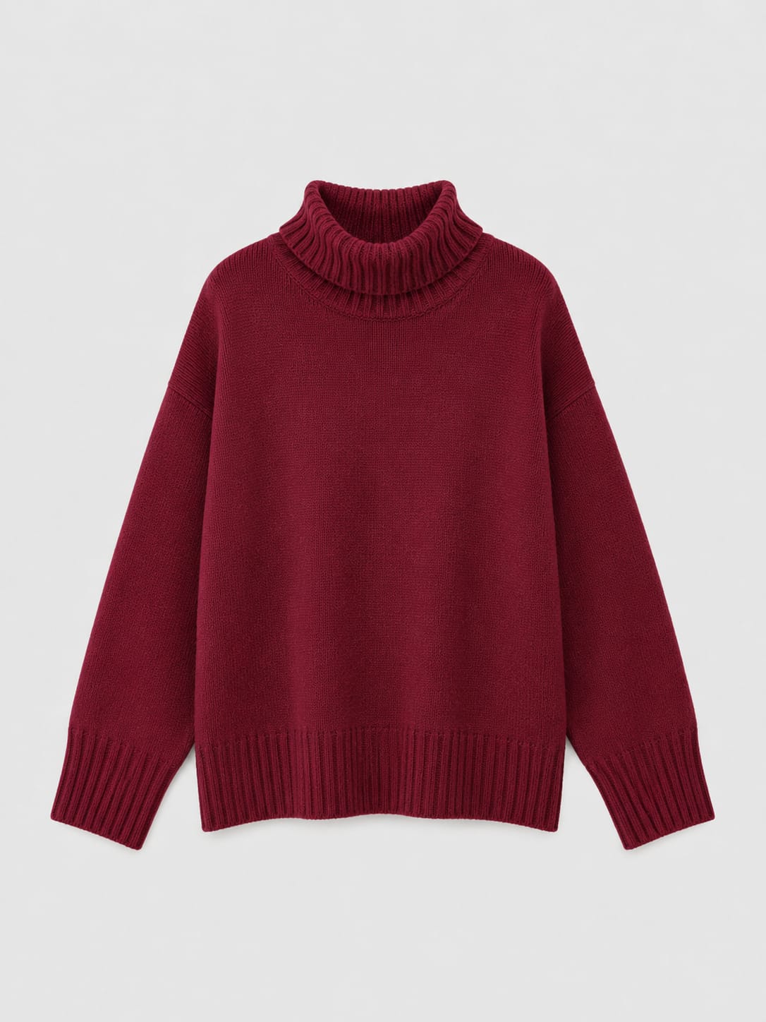 Maglia Scatola Collo Alto Spacchi