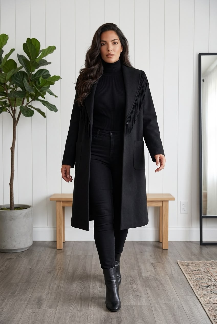 Cappotto frange