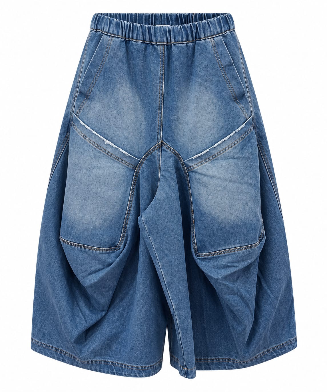 Denim Harem Pocket Pants