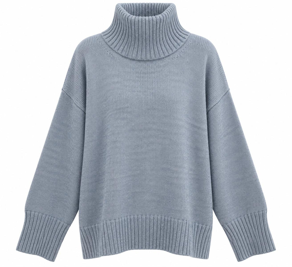 Maglia Scatola Collo Alto Spacchi