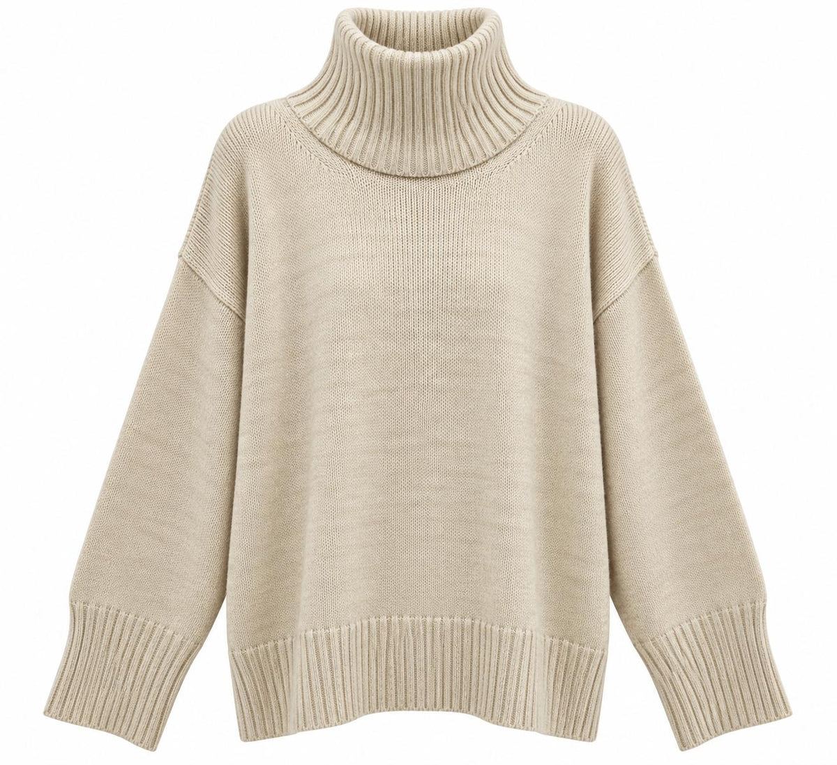 Maglia Scatola Collo Alto Spacchi