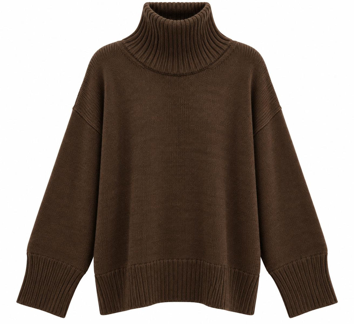 Maglia Scatola Collo Alto Spacchi