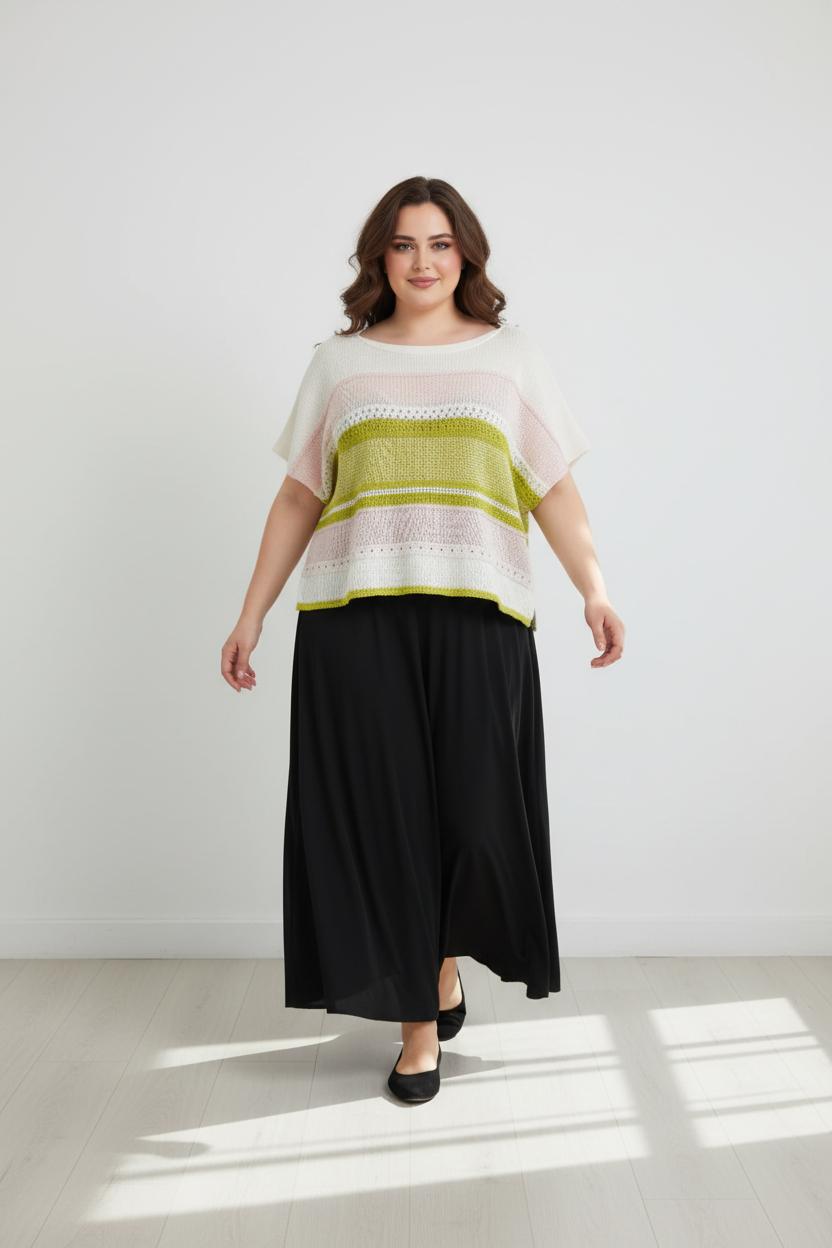 Casacca crochet multicolor