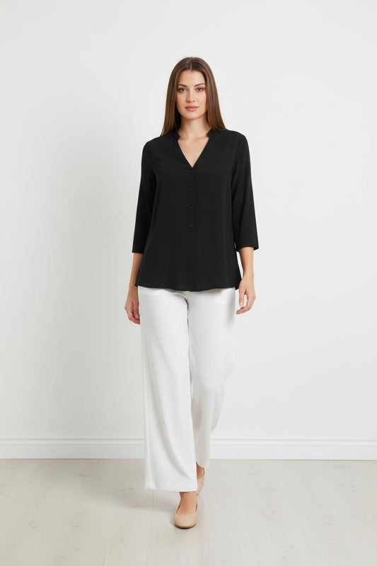 Camicia scollo coreana