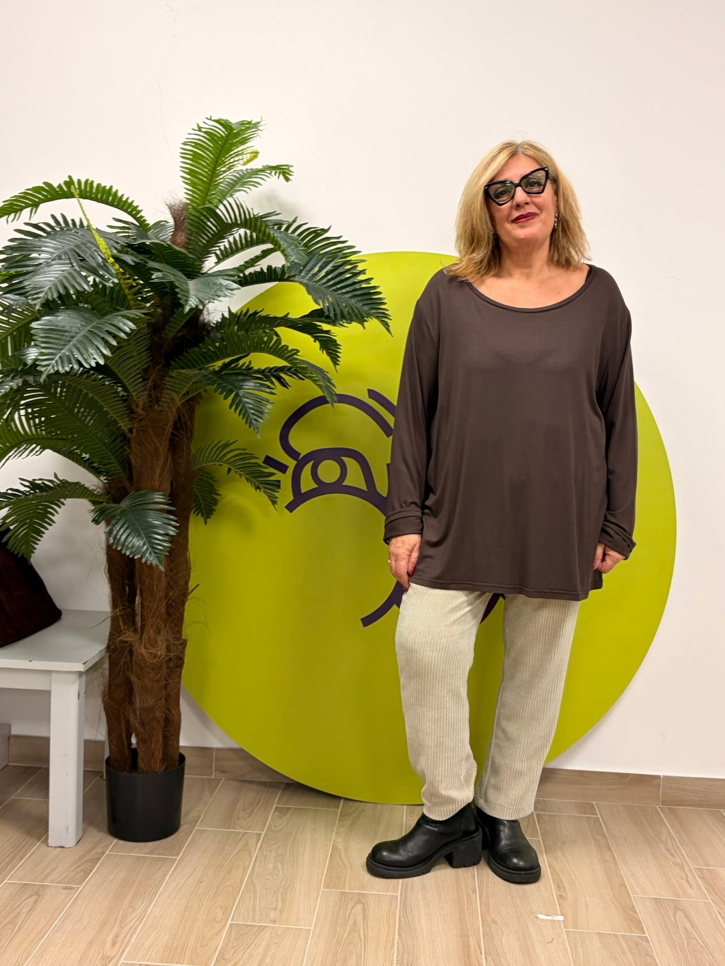 Maglia basica scollo tondo