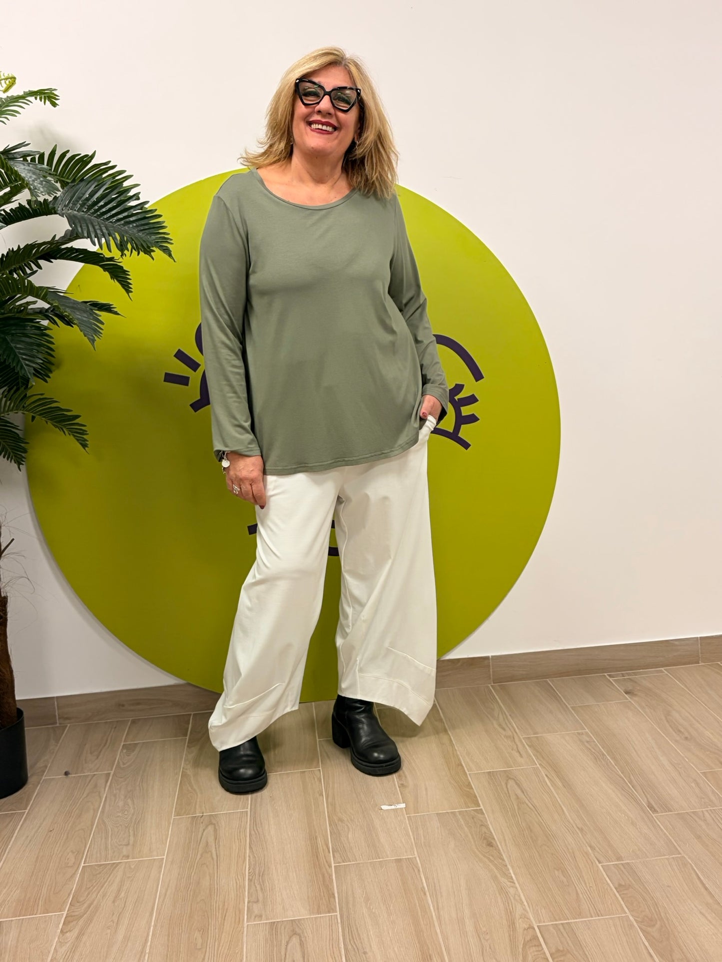 Maglia basica scollo tondo