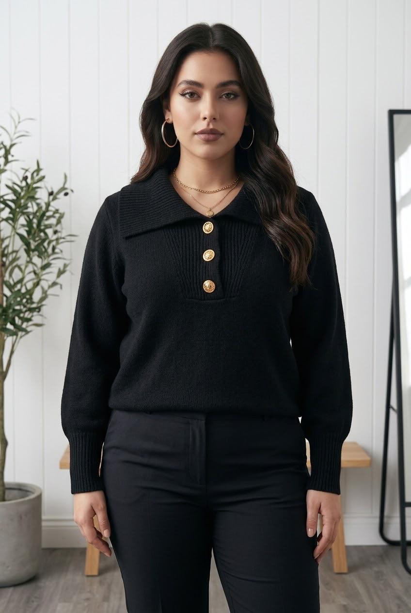 Maglione 3 bottoni